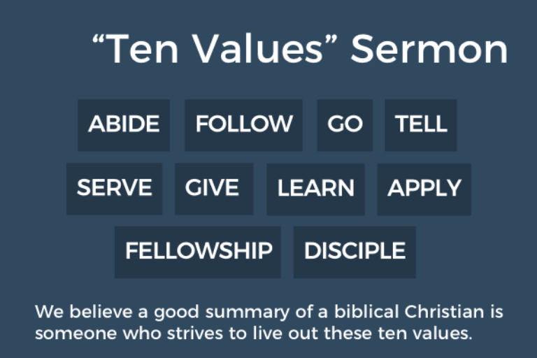SGCC 10 Values: Abide, Mark 12:28-34
